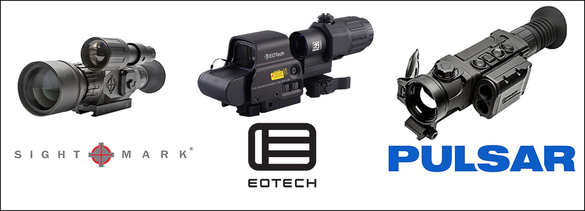 Firearms Optics Image - Pulsar, Sightmark and EOTECH